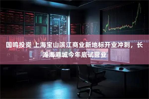 国鸣投资 上海宝山滨江商业新地标开业冲刺，长滩海港城今年底试营业